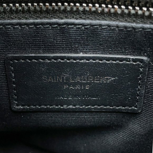 SAINT LAURENT Black Leather Shoulder Bag - Picture 13 of 16